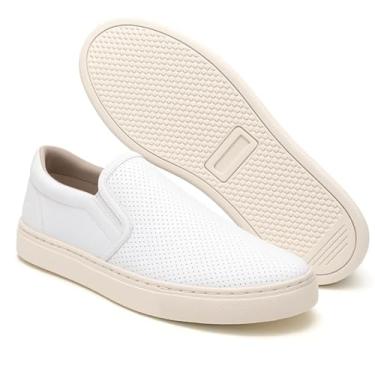 Imagem de Sapatênis Casual com Solado Elevado, Visual Oversize e Acabamento Branco