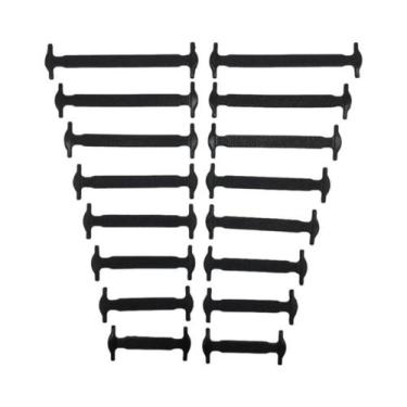 Imagem de Cadarços Elásticos De Silicone Para Crianças 16 Peças Sem Amarração Pa