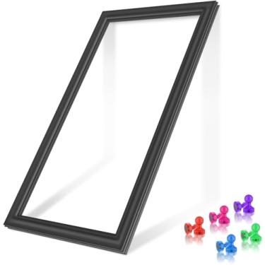 Imagem de Gaxeta de porta de geladeira atualizada 242193212 compatível com substituição de junta de porta de geladeira Frigidaire AP5806924 PS9493822 Kenmore Gaxeta de porta de geladeira Crosley Substituição de