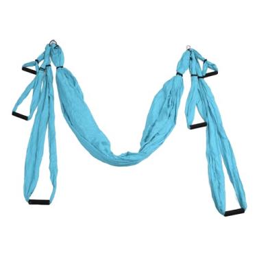 Imagem de Alomejor Acessórios Ajustados do Balanço, Jogo Ajustável da Rede da Ioga do Algodão Poliéster para o Treinamento Flexibilidade Aptidão Ginásio Em Casa (Lago Azul (WOOF: Aprox. 101,6 cm/40 pol.))