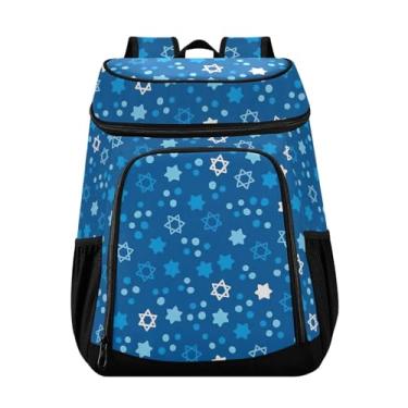 Imagem de Mochila térmica com 36 latas de estrelas judias à prova d'água para almoço, piquenique, viagem, acampamento, caminhada