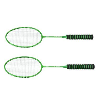 Imagem de aqxreight Conjunto de Raquete de Badminton Tipo Dividido Alça de Nylon Macio à Prova de Choque Liga de Ferro Dupla Raquete de Badminton para Meninos Meninas Mais Leve e Assim Tem Uma de