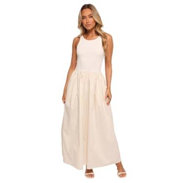 Imagem de Petal & Pup Vestido feminino Franki Midi branco creme, Creme branco, GG