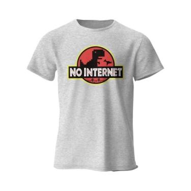 Imagem de Camiseta De Algodão Oversized Masculina Com Estampa Engraçada Sem Inte