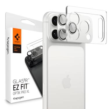Imagem de Spigen Protetor de tela de lente de câmera [GlasTR EZ Fit Optik Pro XL] Projetado para iPhone Series [compatível com capas] - 1 pacote