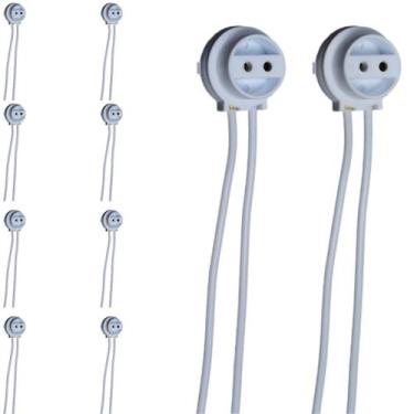 Imagem de Kit 100 Soquete p/ Lâmpada Fluorescente Cerge T5 com Rabicho