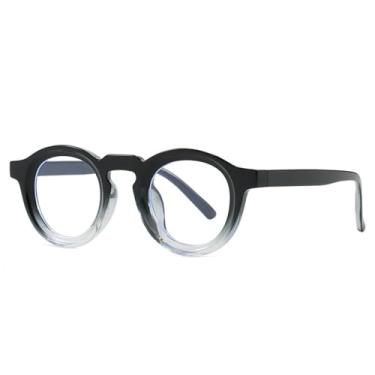 Imagem de Óculos de Sol UV400 - Armação Pequena Redonda em Cores Vibrantes, Estilo Punk, para Homens e Mulheres, Esportes ao Ar Livre, Corrida e Ciclismo, Preto, Cinza e Transparente