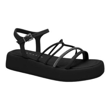 Imagem de Sandalia Ramarim 2338204 Salto Flatform Anabela Casual Feminino-Feminino