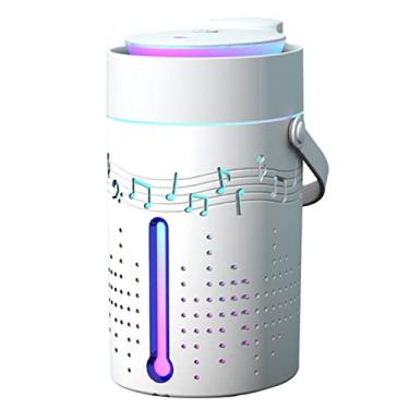Imagem de Umidificador Difusor de Névoa 1000mL com Alto-Falante Óleo Essencial Silencioso Desligamento Automático Carga Superior Alimentação USB para Quarto e C
