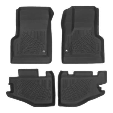 Imagem de Priprilod Tapetes dianteiros e 2ª fileira TPE forros de 2 portas compatíveis com Jeep Wrangler Unlimited 2004-2006 compatível com Jeep Wrangler 1997-2006