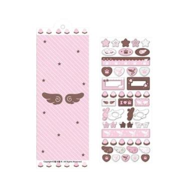 Imagem de Adesivos Decorativos 3D Estrela Rosa Para Scrapbooking, Momento Fofo D