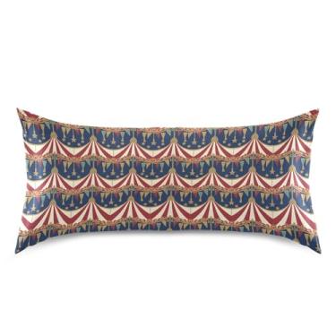 Imagem de Wassud Fronha vintage de cetim para barraca de circo para cabelo e pele fronhas de seda lisa king size respiráveis com fecho de envelope