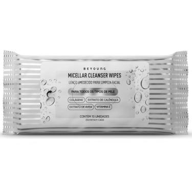 Imagem de Beyoung – Lenço Micellar de Limpeza Facial 10 Unidades | Remove Maquiagem e Impurezas | Hidrata, Purifica e Suaviza | Uso Diário Dia e Noite | Livre de Álcool e Parabenos, Todos os Tipos de Pele