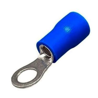 Imagem de Terminal Argola Olhal Anel Pré-isolado 1,5 a 2,5mm (5,3) Azul 100 Peça
