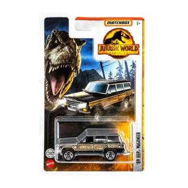 Imagem de Carrinho Matchbox 89 Jeep Wagoneer Jurassic World - Mattel, Preto