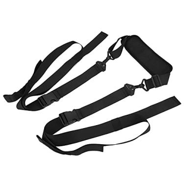 Imagem de SPYMINNPOO Alça de Transporte SUP Ajustável Portátil Com Alças Acolchoadas, Estilingue de Ombro Preto para Pranchas de Surf, Longboards