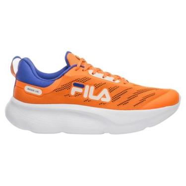 Imagem de Tênis de Corrida Masculino Fila Maxxi Lite Original, 43, Azul, Laranja