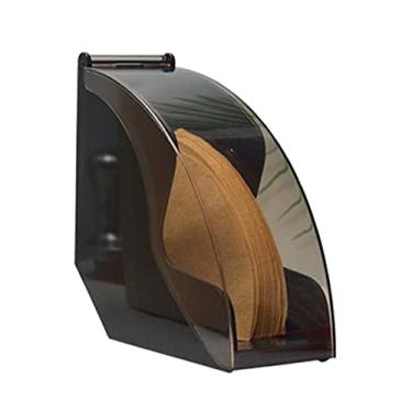 Imagem de Suporte de caixa de lenços cone filtro de café caixa dispensador de papel caixa de armazenamento de papel gotejamento manual suporte de recipiente de papel de filtro capa de caixa de lenços faciais