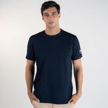 Imagem de Camiseta Acostamento Texturizada Azul Marinho-Masculino