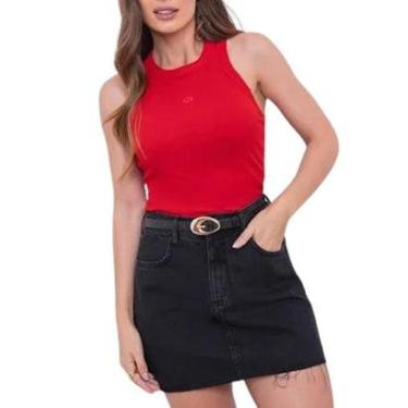 Imagem de Blusa Regata Colcci Canelada Feminina-Feminino