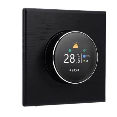 Imagem de WALFRONT Termostato de Botão WiFi Inteligente Com Tela, Controlador de Temperatura Inteligente para de água de Aquecimento de Piso HVAC Com Suporte para APP Tuya, Preto