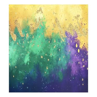 Imagem de Blueangle Capa de ímã de lava-louças de fundo de carnaval, decoração de capa de lava-louças frontal, adesivos de eletrodomésticos, adesivos de eletrodomésticos, adesivo magnético decorativo de 58,4 cm