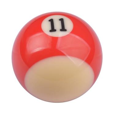 Imagem de TSudoku Manípulos de câmbio de bola de sinuca vermelhos 11 maçanetas de mudança de marchas estilo legal alavanca de câmbio cabe na maioria dos veículos manuais automáticos de carro, TA14, vermelho 11