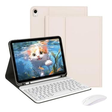 Imagem de Kit Capa para Samsung Galaxy Tab S10 Fe e S9 Fe: Capa para Tablet + Teclado + Mouse