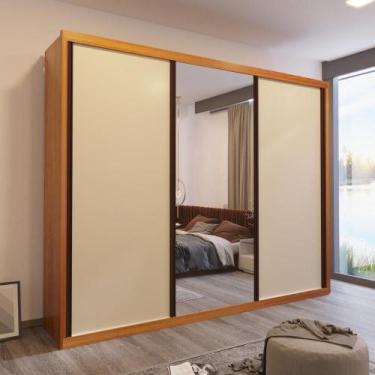 Imagem de Guarda Roupa Casal Taylor com Esp 3 Portas 6 Gav Bom Pastor, Naturale/