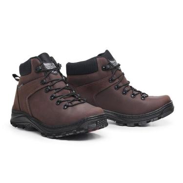Imagem de Bota Coturno Adventure Couro Militar Acero Trilha Cano Curto Palmilha GEL Conforto-Masculino