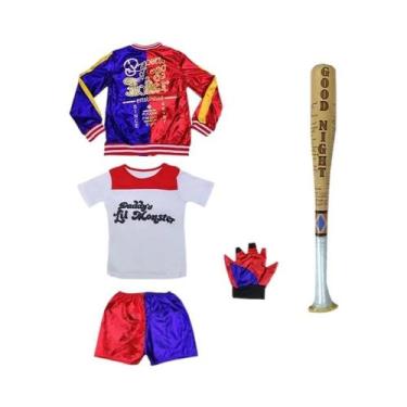 Imagem de Conjunto De Fantasia Cosplay Da Harley Quinn Do Esquadrão Suicida Para