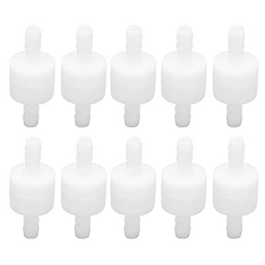 Imagem de AUNMAS Válvula de Retenção para Bomba de Ar de Aquário, Material PE, Evita Refluxo, Adequada para Tanques de Peixes e Indústrias Químicas, Conjunto de 10 Peças (6mm branco)