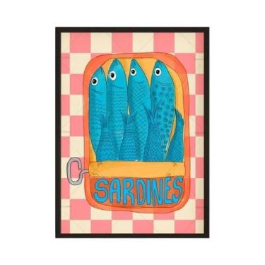 Imagem de Pintura Em Tela De Praia Tropical, Verão, Vinho E Lagosta, Arte De Con