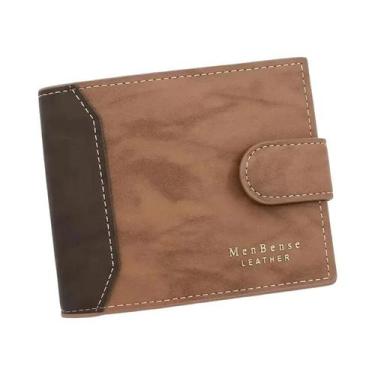 Imagem de Carteira Masculina De Couro PU, Porta-cartões De Visita, Bolsa Curta, 