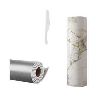 Imagem de Papel De Parede De Espuma Grossa De 40cm Com Efeito Mármore, Autoadesi