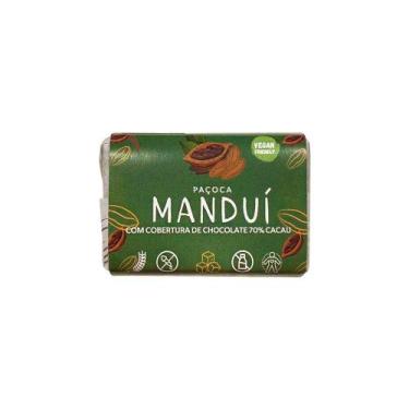 Imagem de Paçoca Manduí Sabor Cacau 70% com Cobertura de Chocolate - 36g
