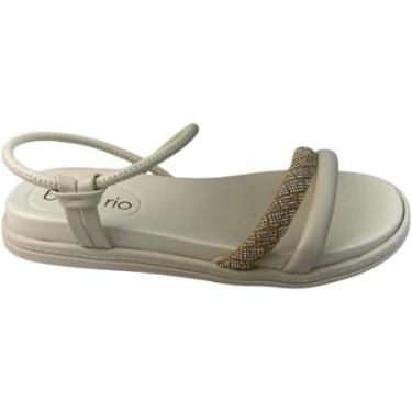 Imagem de Sandália Beira Rio Papete Strass Feminina-Feminino