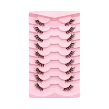 Imagem de Cílios Postiços Naturais Veltrinay Macios E Leves Com Faixa Invisível 