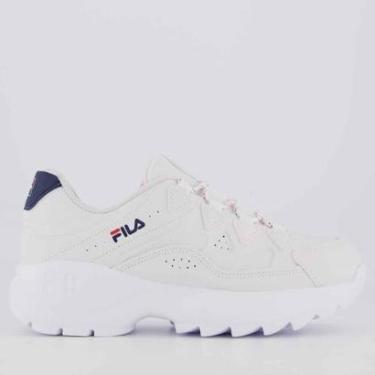 Imagem de Tênis Fila Evolux Branco e Marinho-Masculino