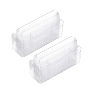 Imagem de 50 Peças De Porta-Cartões De Dinheiro Em Plástico Com Tampa Em Cúpula,