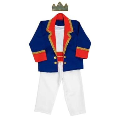 Imagem de Fantasia Infantil Pequeno Príncipe - Mundo Encantado Fantasias, Azul, 