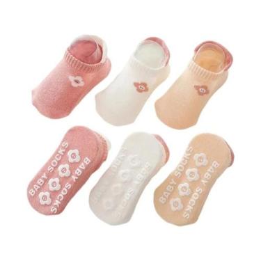 Imagem de Meias Antiderrapantes De Verão Para Bebês, Conjunto De 3 Pares, Design