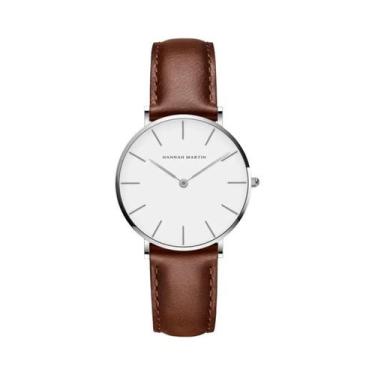 Imagem de Relógio Feminino De Moda Com Pulseira De Couro, Movimento De Quartzo À