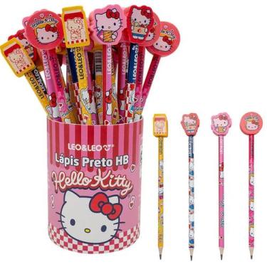 Imagem de Lapis com borracha na ponta hello kitty unitario - leo & leo