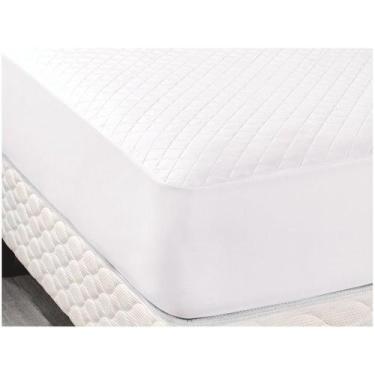 Imagem de Protetor De Colchão Solteiro Matelado Jolitex Branco 90x190 cm