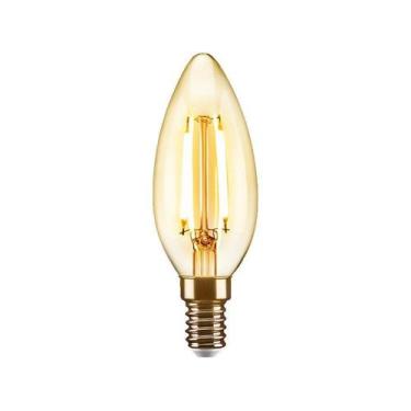 Imagem de Lampada Filamento De Led Elgin Vela - 2Wx220V. Ambar E-14, 220V