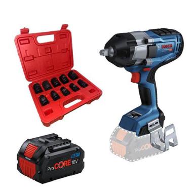 Imagem de Chave de Impacto Bosch 18v, ½ BITURBO com Bateria ProCORE 8.0Ah e Jogo