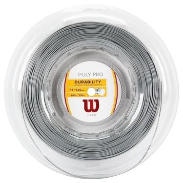 Imagem de Corda Wilson Poly Pro 17L 1.25mm Prata - Rolo com 200 metros-Unissex