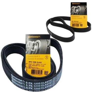 Imagem de Kit Correia Alternador c/ Ar DH Gol Saveiro Voyage G5 G6 Fox - CONTITE