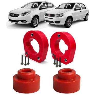 Imagem de Kit Lift PU Elevação Completa3cm Palio Fire Fiat Siena todos - Borfix